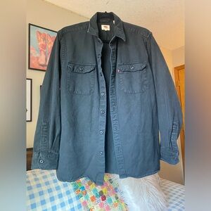 Levi’s Black Button Down Denim Shirt/Jacket